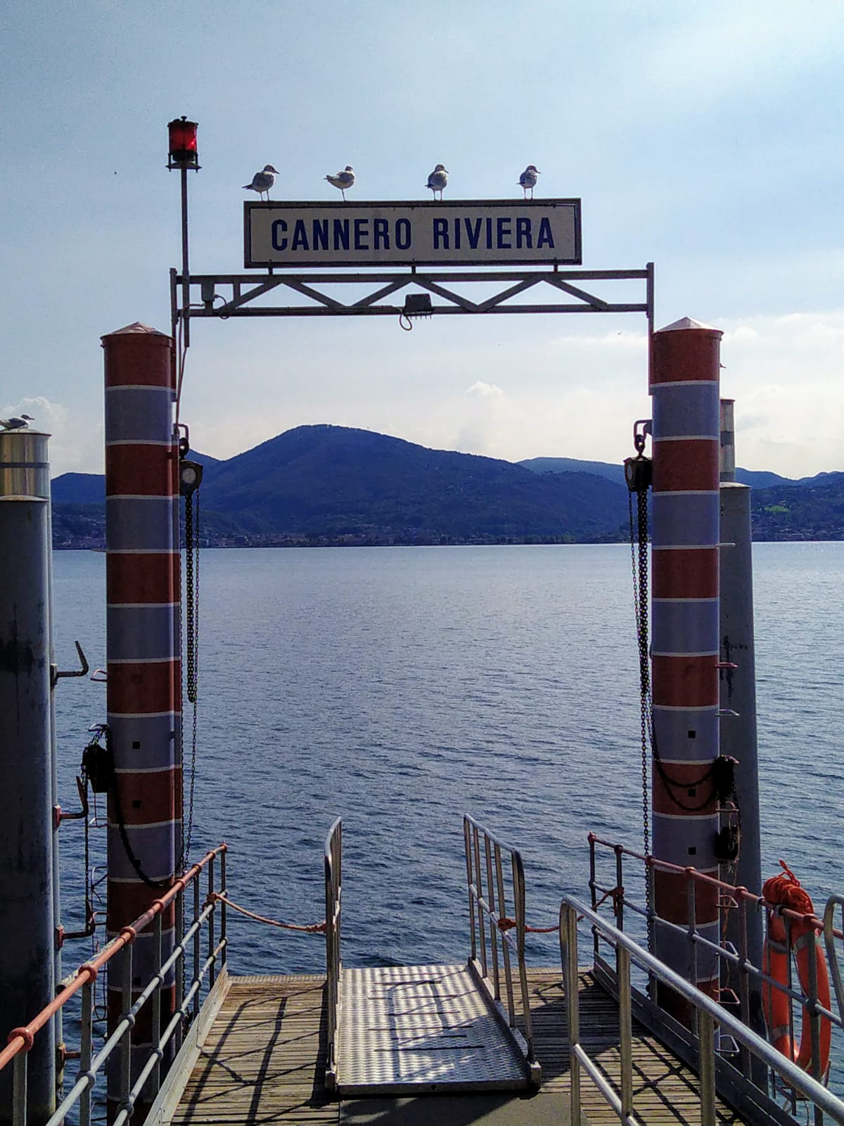 Fähranleger von Cannero Riviera am Lago Maggiore